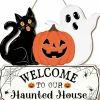 Halloween Decorations Door Hanging Sign