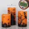 Halloween Flickering LED Flameless Candles Set