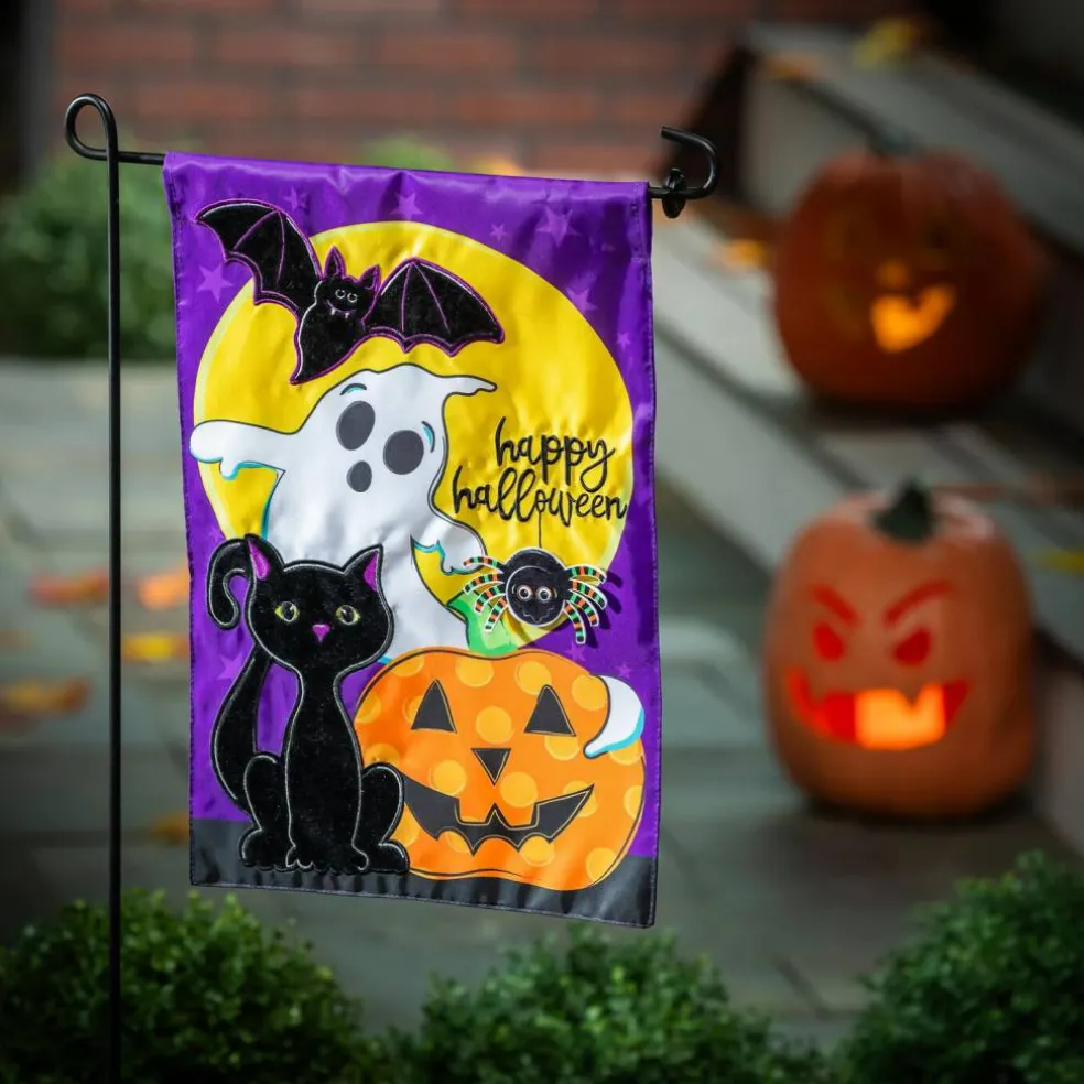 Halloween Friends 2 Sided Garden Flag