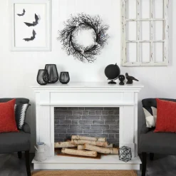 30" Halloween Gazing Eyeballs Twig Wreath