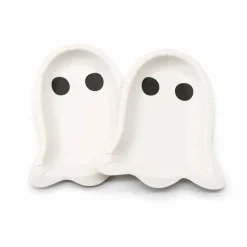 7" Halloween Ghost Paper Snack Plates, 10ct. by Celebrate Itâ„¢
