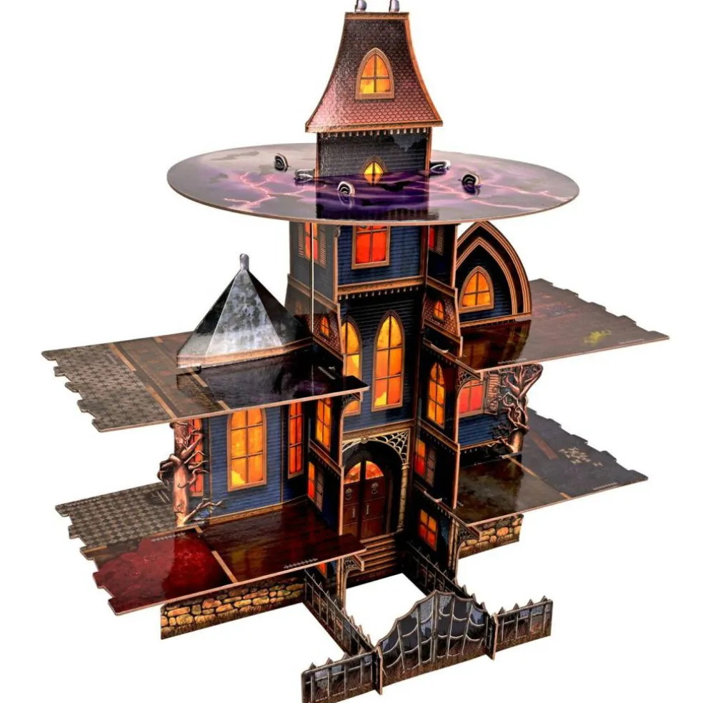 Halloween Haunted House Cupcake Stand