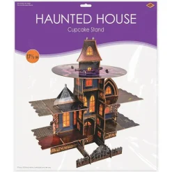 Halloween Haunted House Cupcake Stand