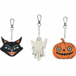 Halloween Icons Diamond Art Keychain Kit by Make Market®
