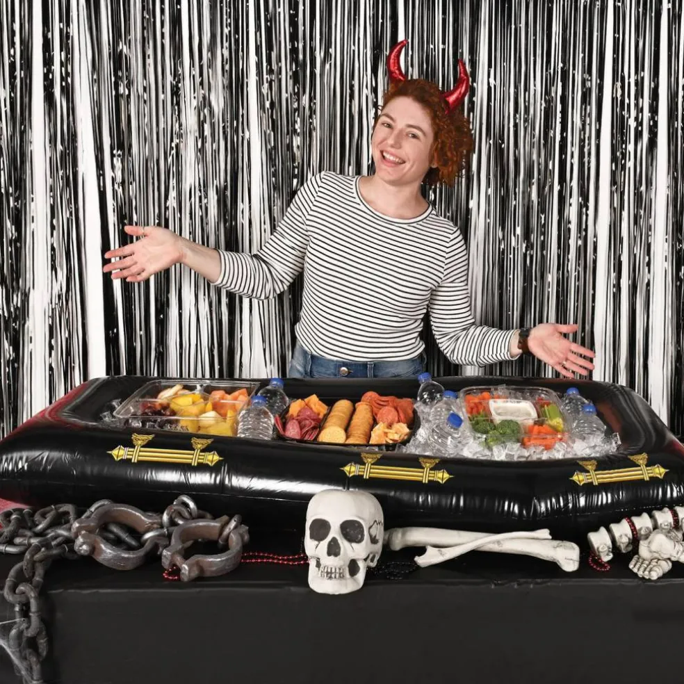 Halloween Inflatable Coffin Buffet Cooler