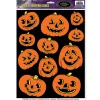 Halloween Jack-O-Lantern Clings 11/Pkg