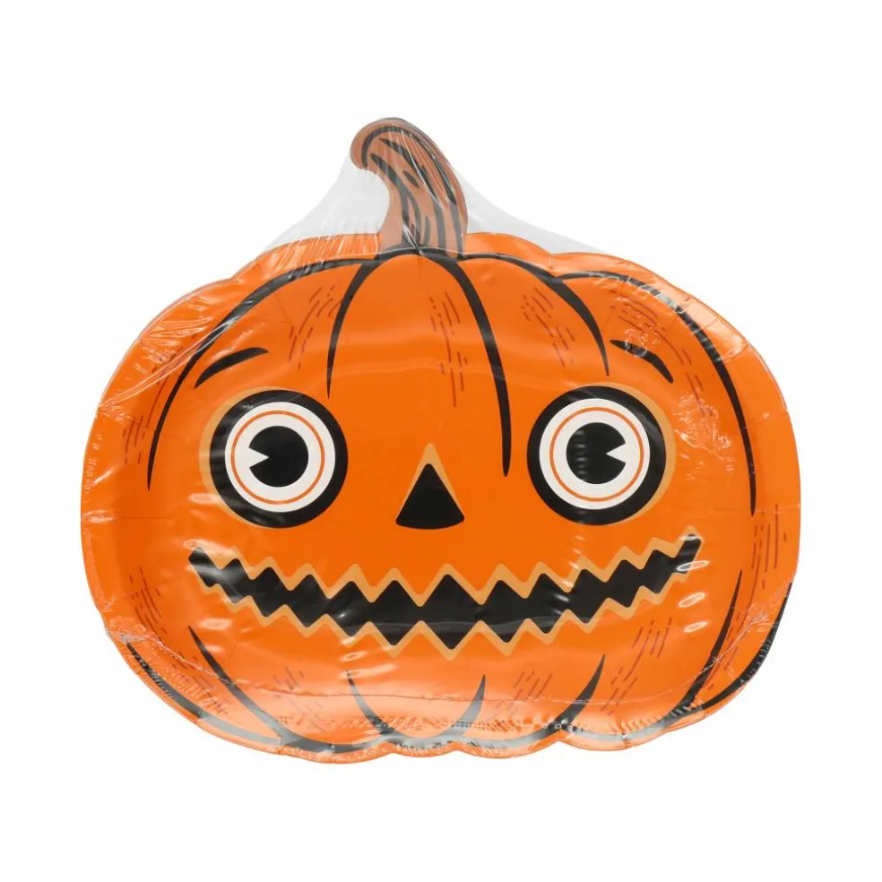 7" Halloween Jack-o'-Lantern Paper Snack Plates, 10ct. by Celebrate It™