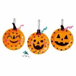 Halloween Jack-O'-Lantern Paper Plate Ornament Group Kit by Creatologyâ„¢