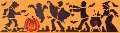 Halloween Monster Cake Stencil Side: Witch, Dracula, Ghost, Werewolf, Frankenstein | C460 by Designer Stencils | Cake Decorating Tools |