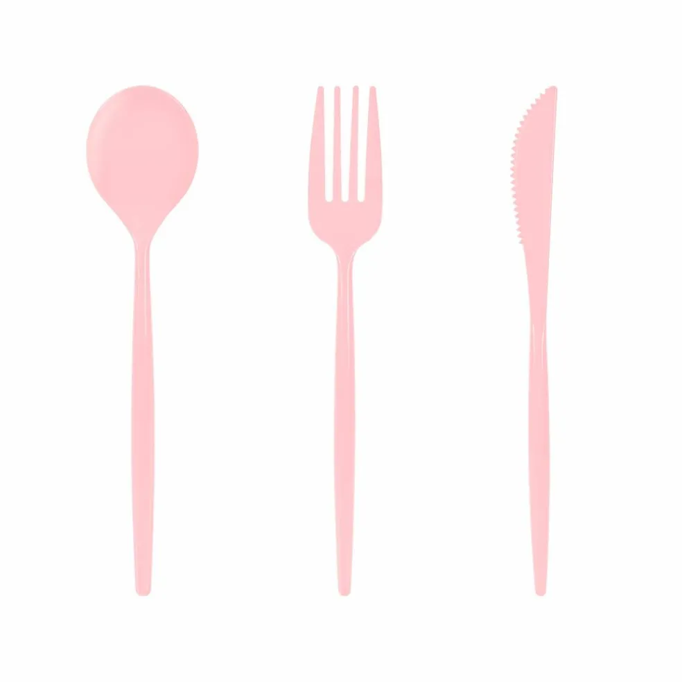 Halloween Pink Plastic Cutlery, 40ct. by Celebrate It™