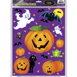 Halloween Pumpkin Patch Clings 12/Pkg