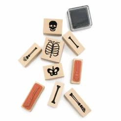 Halloween Skeleton Wood Stamps & Ink Pad Set by Recollections™