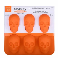 Halloween Skull Silicone Cakelette Mold by Makery™