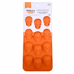 Halloween Skull Silicone Candy Mold by Makery™
