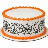 Halloween Spider Webs Edible Cake Topper Icing Image Border Strips 3 Per page