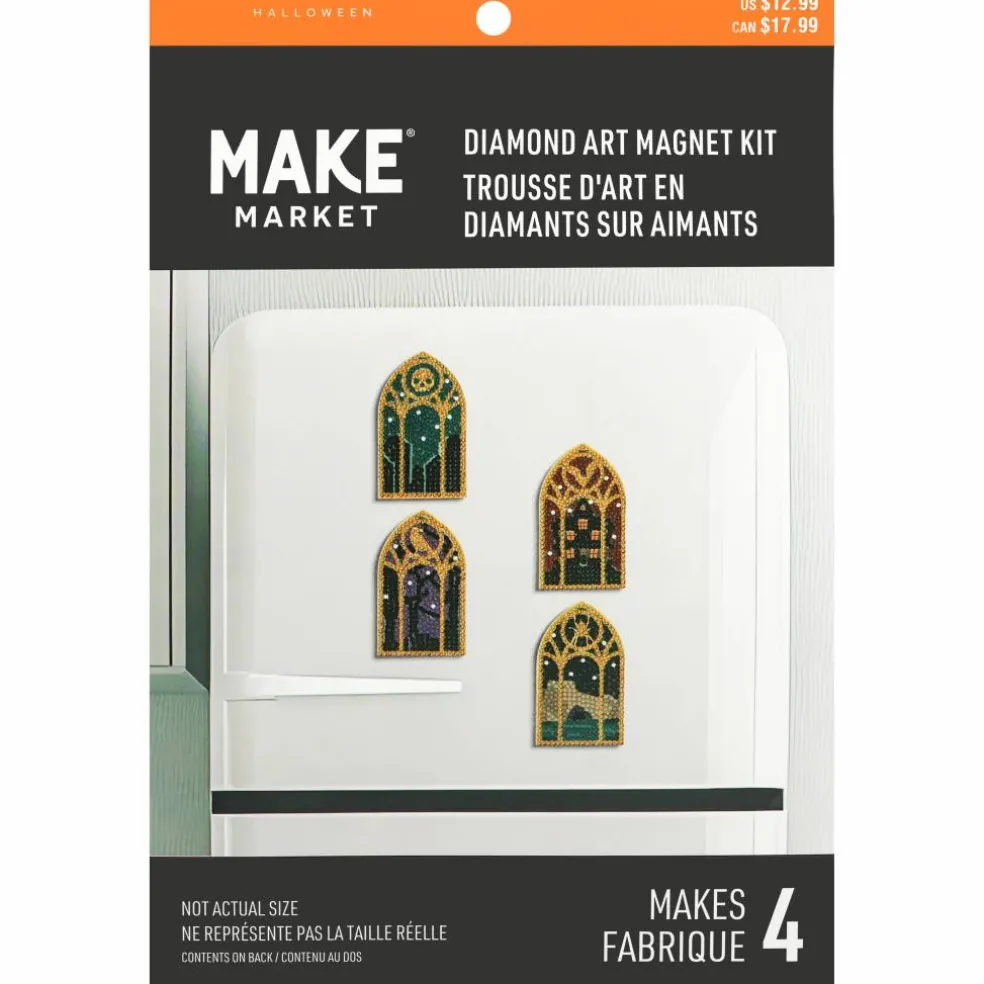 Halloween Stained Glass Window Diamond Art Magnet Kit by Make Market®