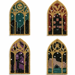 Halloween Stained Glass Window Diamond Art Magnet Kit by Make Market®