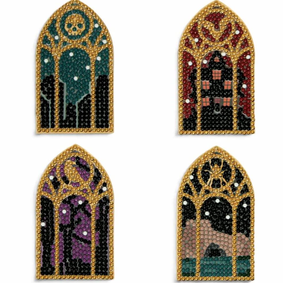 Halloween Stained Glass Window Diamond Art Magnet Kit by Make Market®