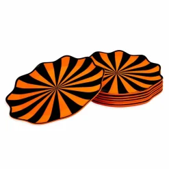 7.5" Halloween Vintage Plastic Snack Plates, 10ct. by Celebrate Itâ„¢