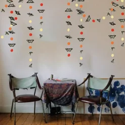 Halloween Witch Summerween Backdrop (Orange, Black, Beige)