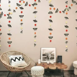 Halloween Witch Summerween Backdrop (Orange, Black, Beige)