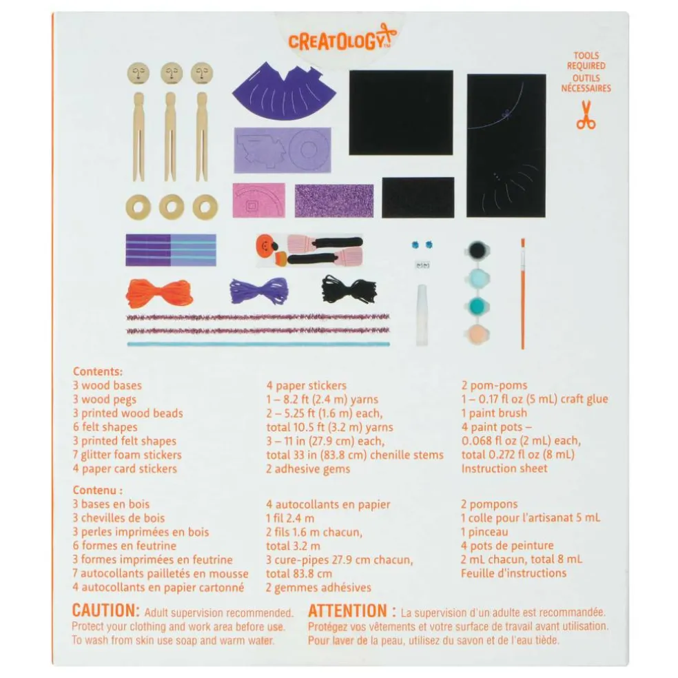 Halloween Witch Wood Peg Dolls Craft Kit by Creatology™