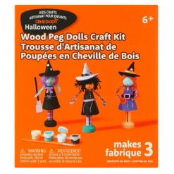 Halloween Witch Wood Peg Dolls Craft Kit by Creatology™