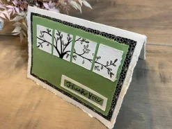 Handmade Deckle Edge Tent Cards – Folded to 3.5