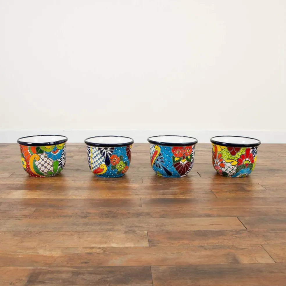 12.5" Handmade Mexican Talavera Ceramic Planter
