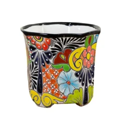 10" Handmade Mexican Talavera Ceramic Planter
