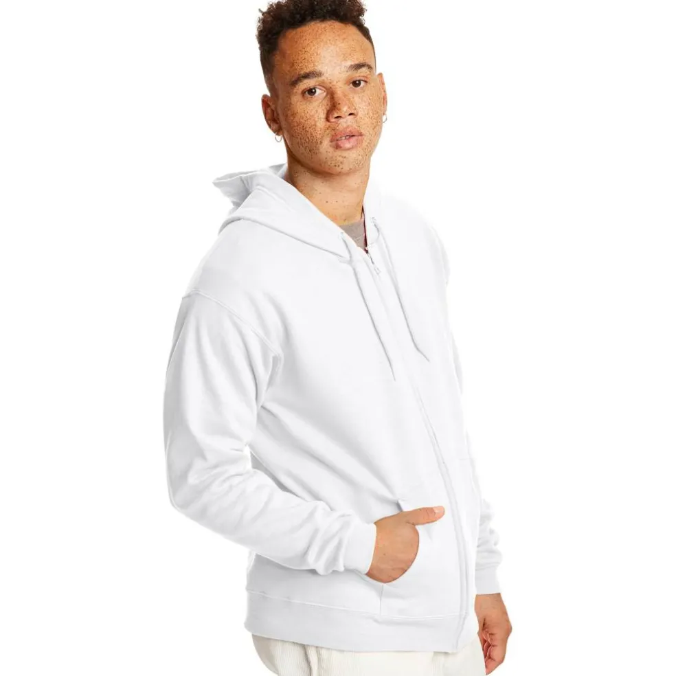 Hanes EcoSmart Fleece Full-Zip Men's Hoodie