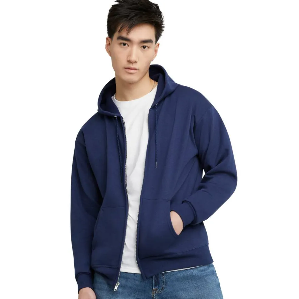 Hanes EcoSmart Fleece Full-Zip Men's Hoodie