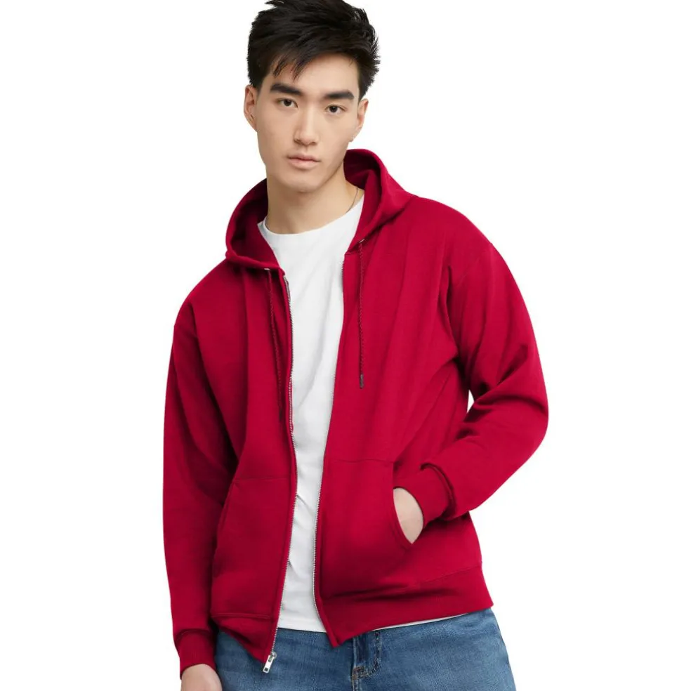 Hanes EcoSmart Fleece Full-Zip Men's Hoodie