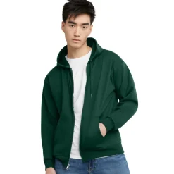 Hanes EcoSmart Fleece Full-Zip Men's Hoodie