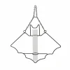 Hanging Bat Frame with Test Tube by Ashland®