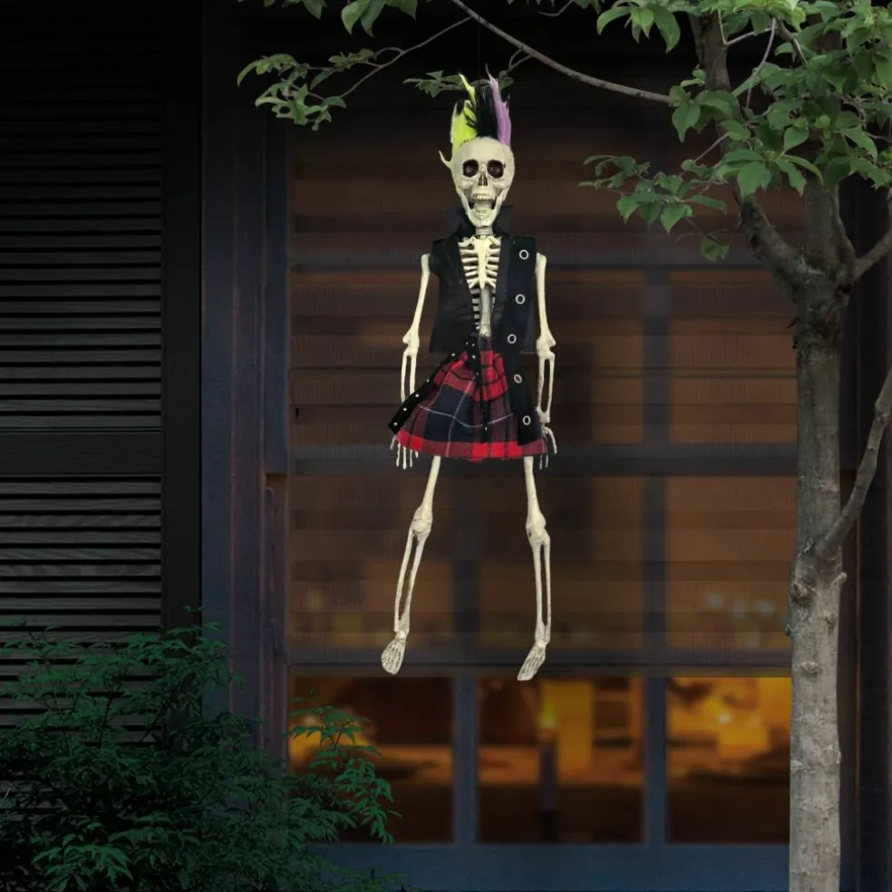 16" Hanging Punk Skeleton by Ashland®