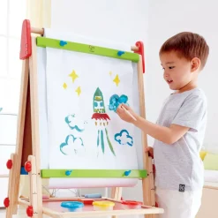 Hape All-in-One Easel Kid's Wooden Double-Sided Art Easel