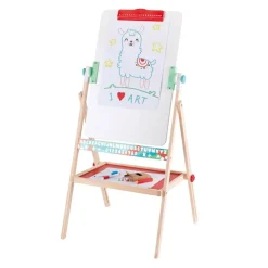 Hape Standing Easel Double-Sided Chalkboard & Whiteboard
