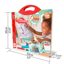 Hape Store & Go Easle Double-Sided Blackboard & Magnetic Whiteboard