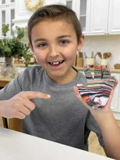 Hapinest Make Your Own Clay Handprint Bowl Kit for Kids, Arts and Crafts for Boys & Girls Ages 6 Years and Up