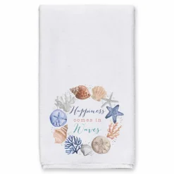 Happiness Comes in Waves Tea Towel Set