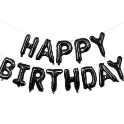 Happy Birthday Balloons Banner for Self-Inflating Party Decoration