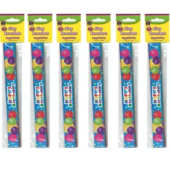 Happy Birthday Balloons Slap Bracelets, 10 Per Pack, 6 Packs
