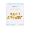 Happy Birthday Gold Foil Balloon Banner Kit By Celebrate It™