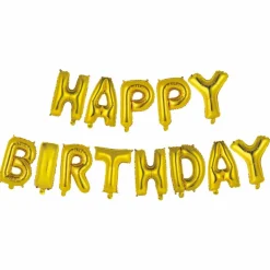 Happy Birthday Gold Foil Balloon Banner Kit By Celebrate It™