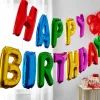Happy Birthday Multicolored Foil Balloon Banner Kit By Celebrate It™