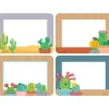 Happy Cactus Crew Name Tags/Labels - Multi-Pack, 3-1/2" x 2-1/2", Pack of 36