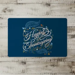 Happy Thanksgiving Script Floor Mat