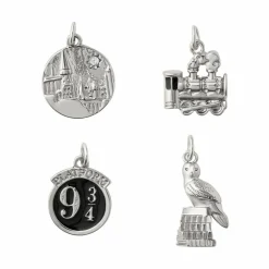 Harry Potter Silver Hogwarts Charm Set