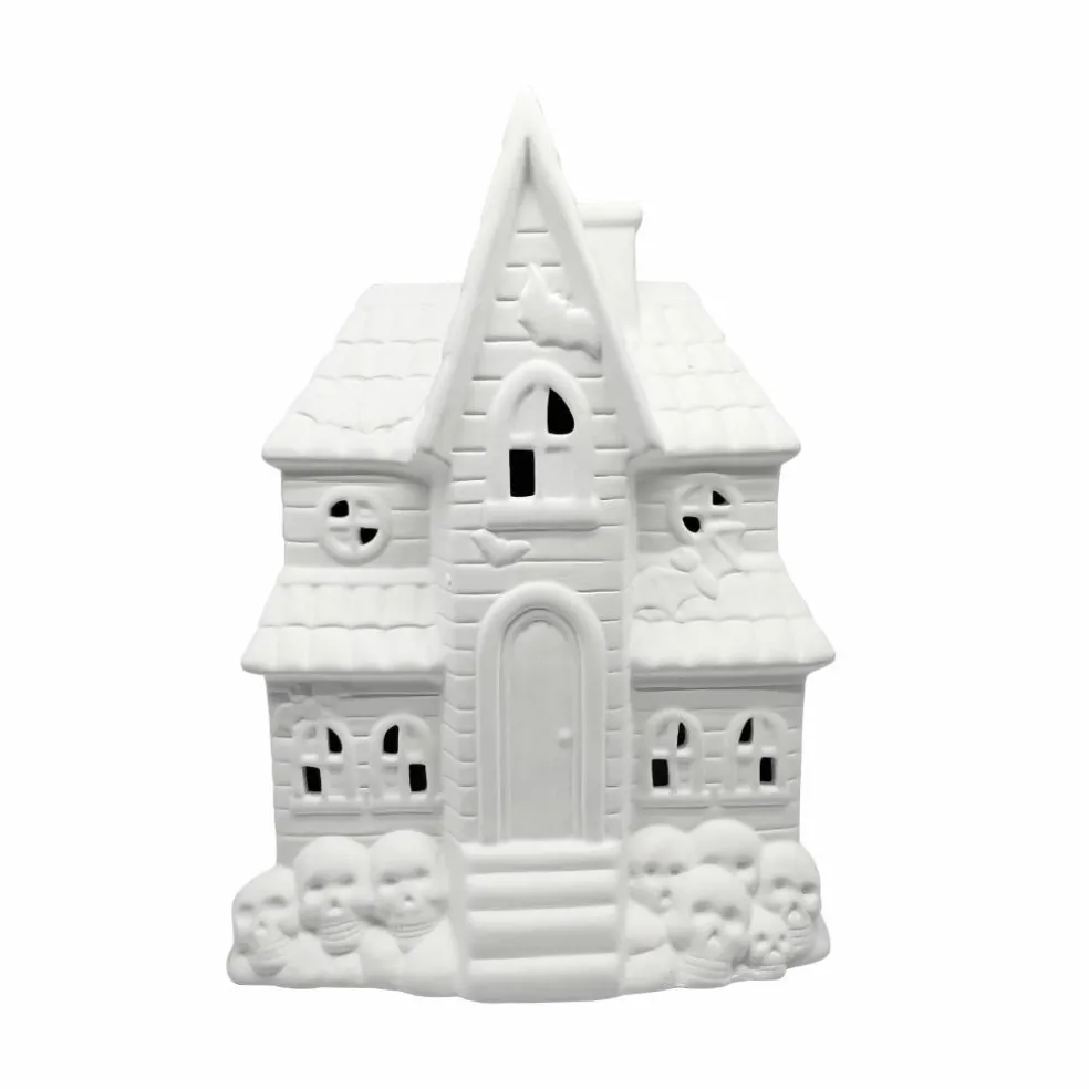 12.5" Haunted House DIY Ceramic LED Décor by Make Market®